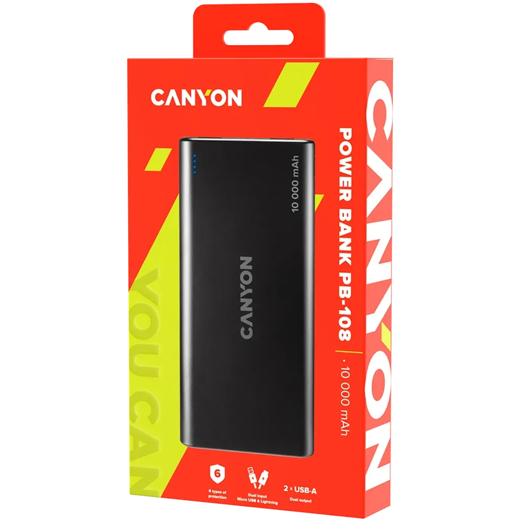 Compact power bank 10000 mAh PB-108 - Photo 4