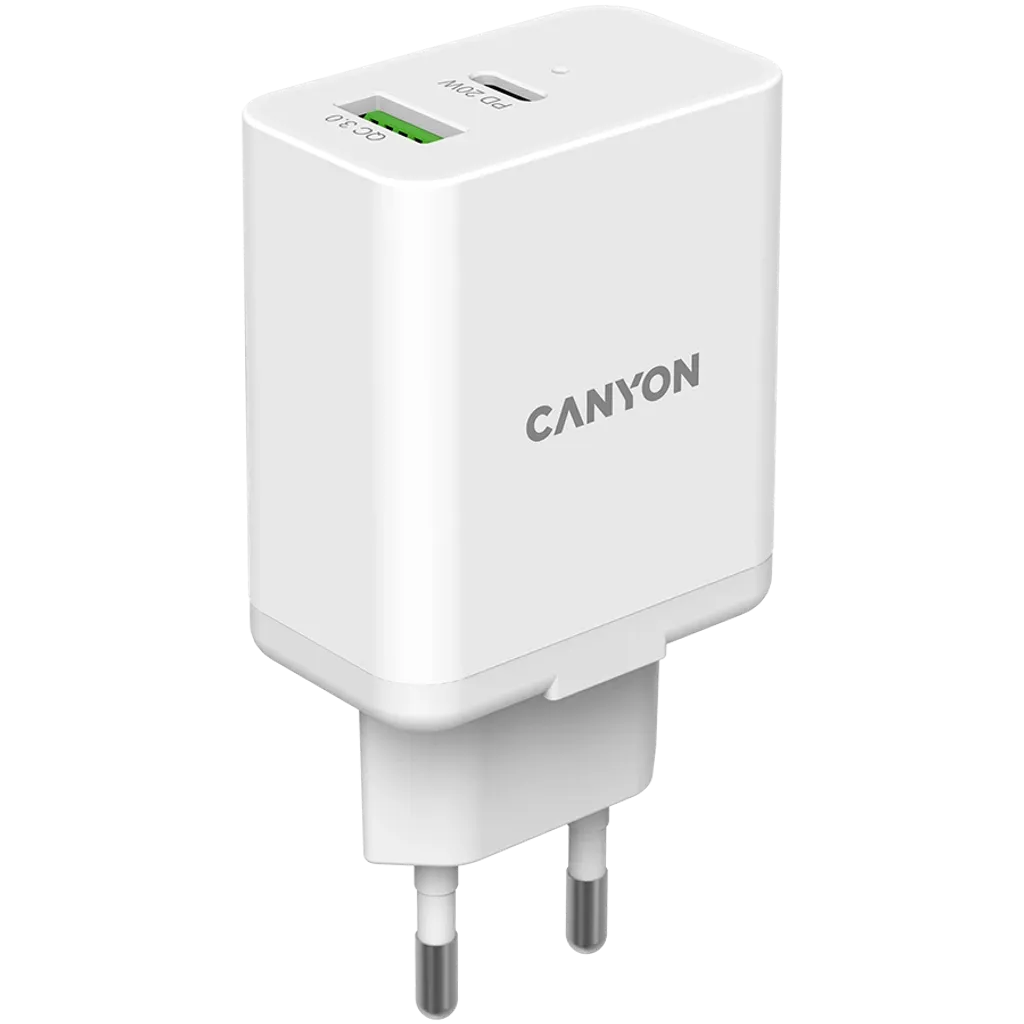 Wall Charger PD 20W + QC 3.0 18W H-20W03