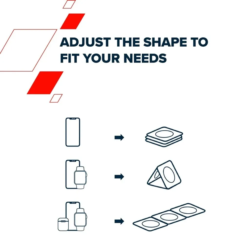 Πτυσσόμενος σταθμός φόρτισης 3-σε-1 WS-305 - Photo 16