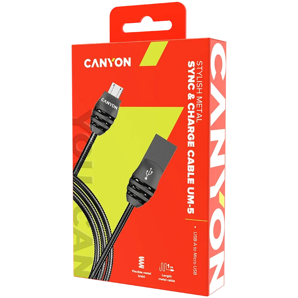 Stylish Metal Sync&Charge Cable UM-5 - Photo 3