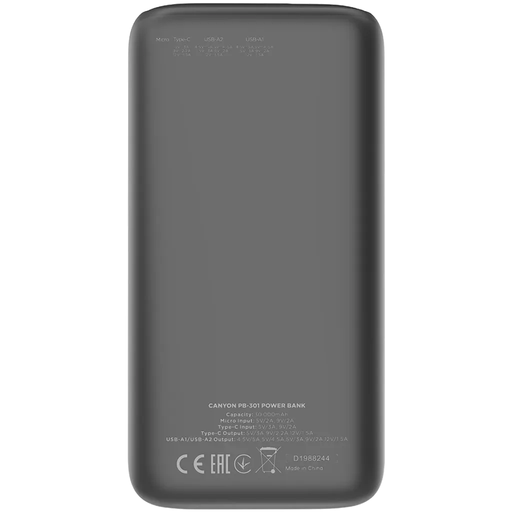 Power Bank 30000 mAh PB-301 - Photo 2