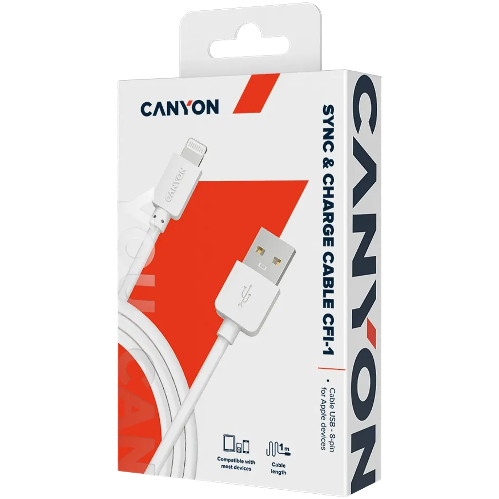 8-pinový Lightning/USB 2.0 kábel na jednoduchú synchronizáciu a nabíjanie CFI-1 - Photo 2