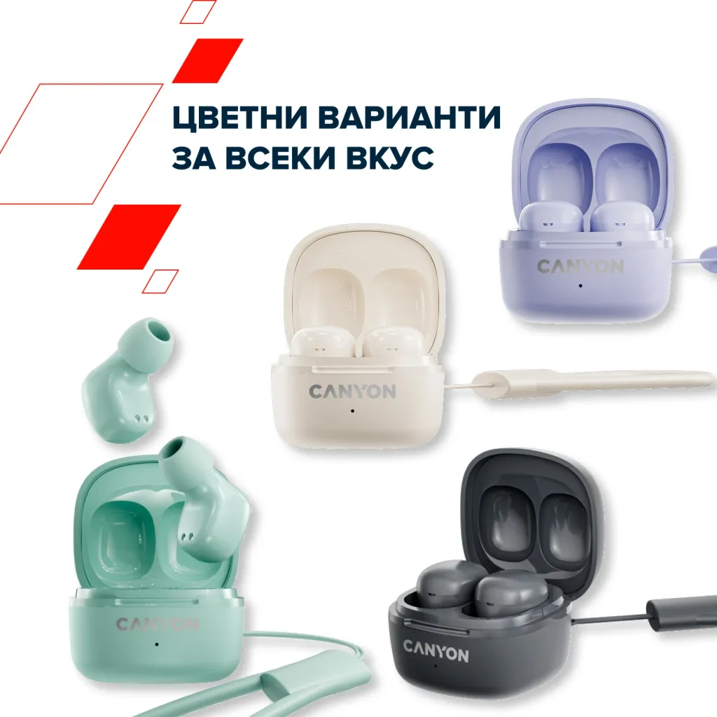 Безжични стерео слушалки OnGo 4 Mini - Photo 7