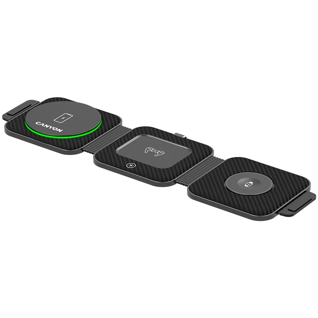 Сгъваема 3-in-1 безжичнa зарядна станция WS-305