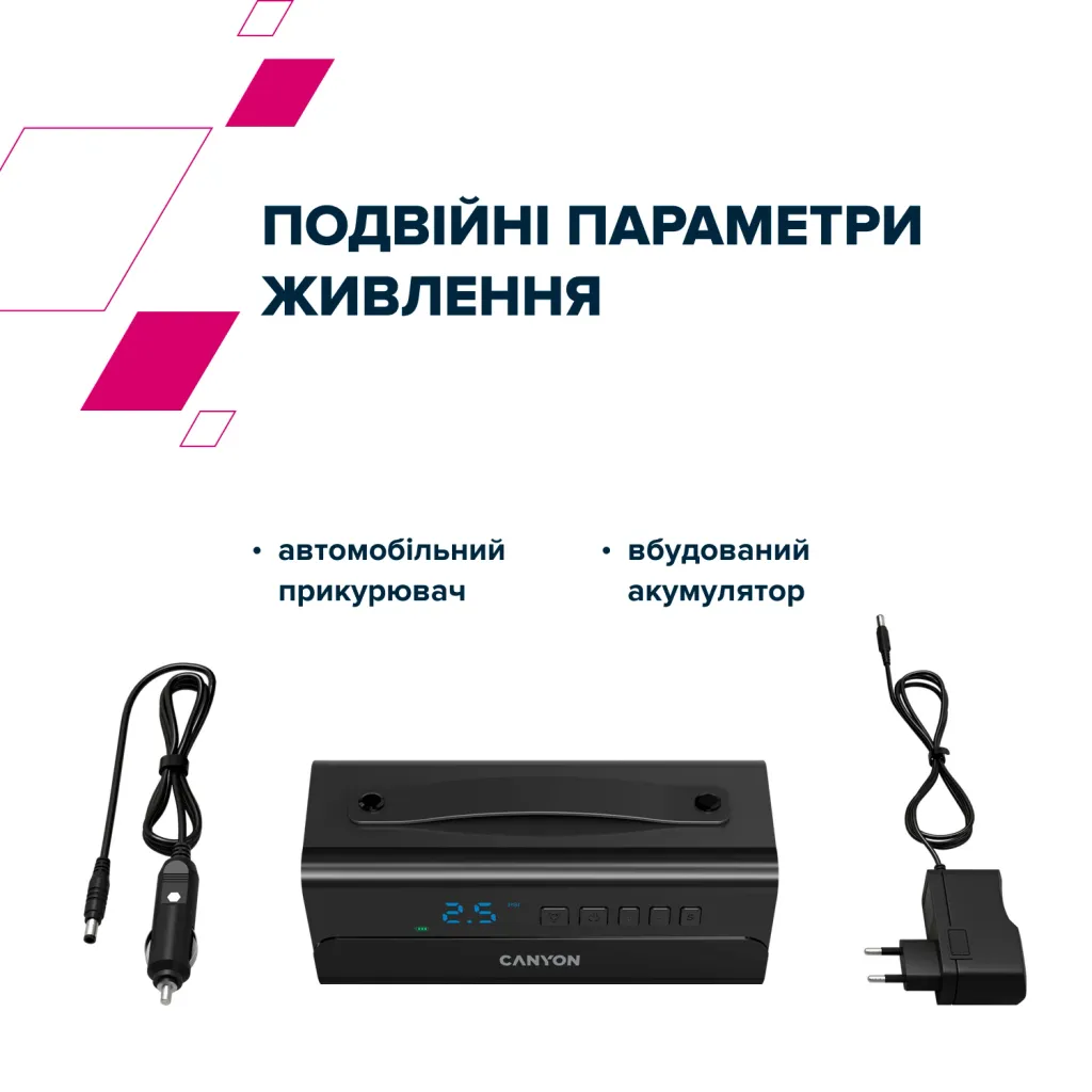 Портативний компресор Canyon CAI-201C - Photo 8