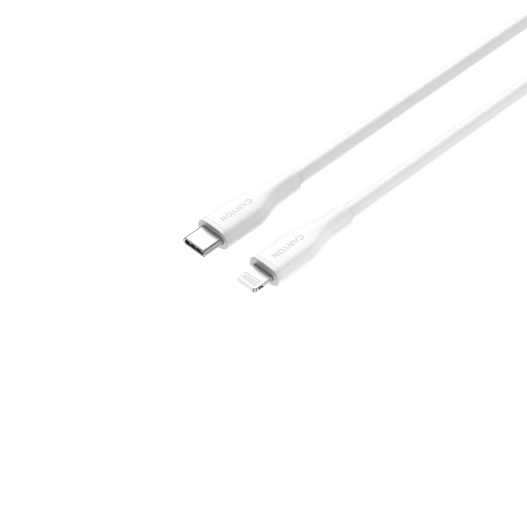 USB-C to Lightning Cable (Silicone, USB 2.0, 1m) - Photo 3