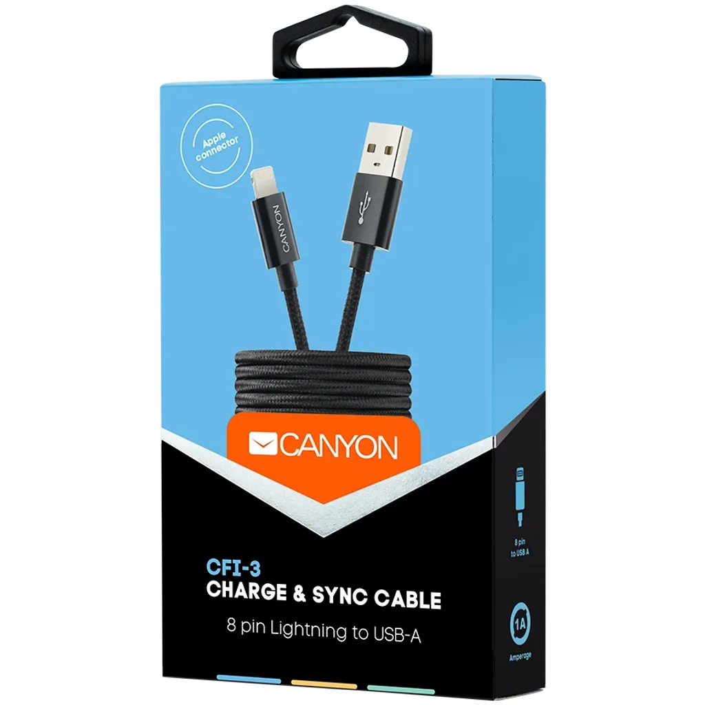 Opletaný 8-pinový Lightning/USB kábel pre iPhone CFI-3 - Photo 5