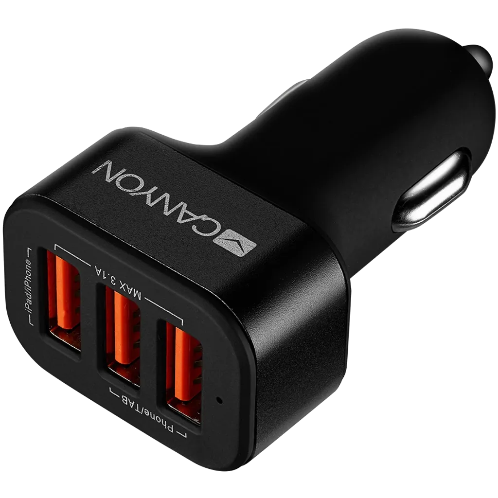 Triple USB Car Charger, 3.1A C-06