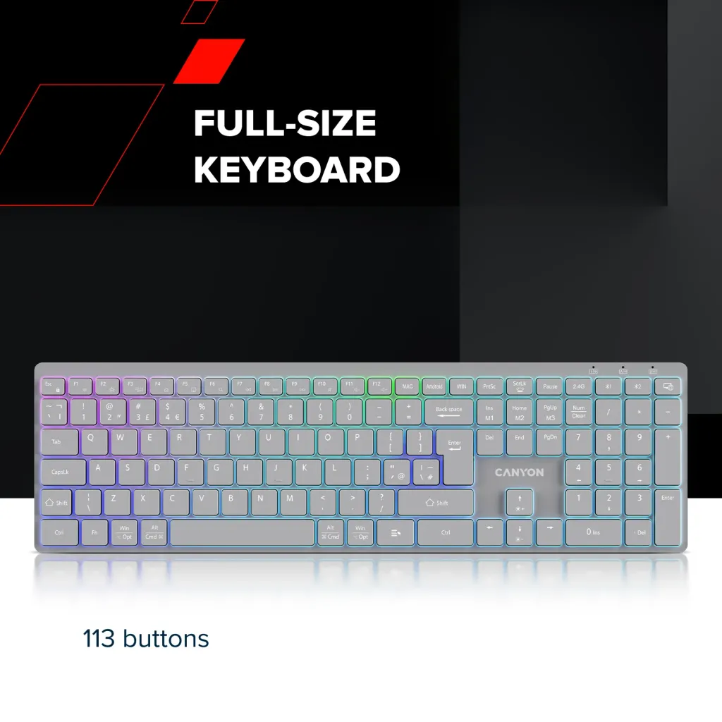 Bezdrátová klávesnice HKB-W11 - Photo 13