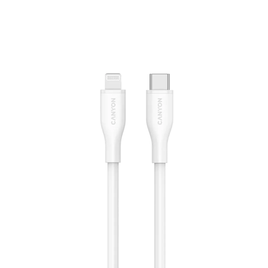 USB-C to Lightning Cable (Silicone, USB 2.0, 1m) - Photo 2