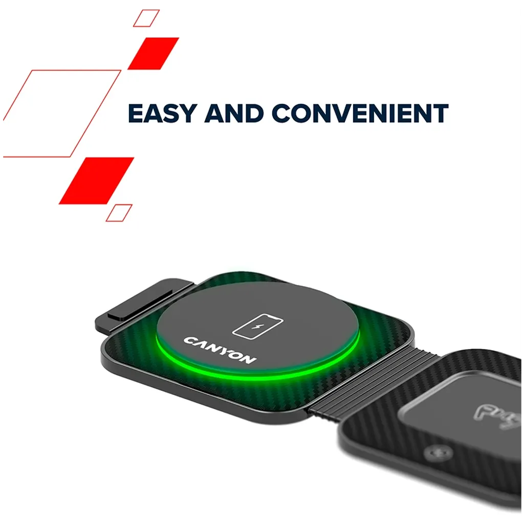 Skládací bezdrátová nabíjecí stanice  3 v 1 WS-305 - Photo 17