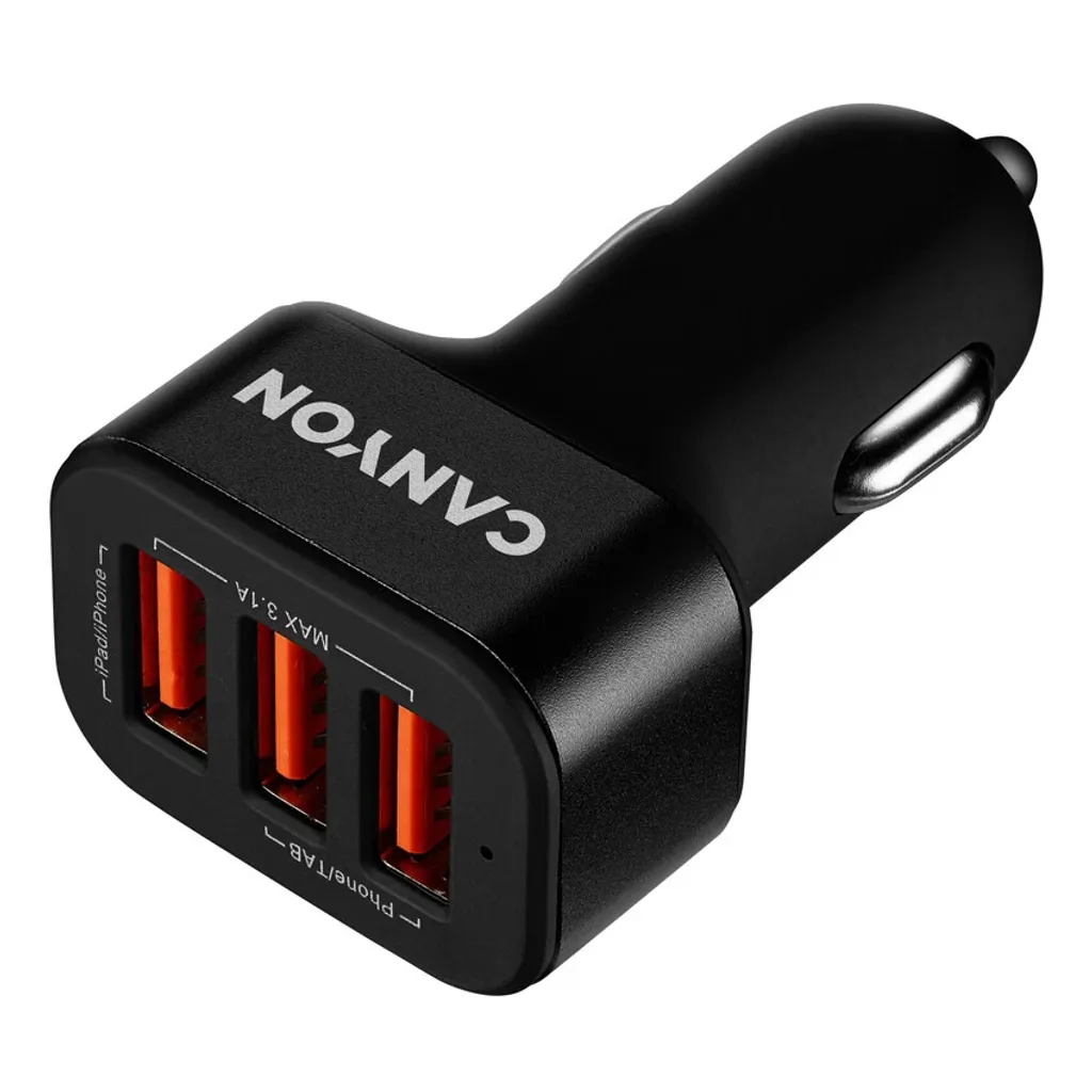 Triple USB Car Charger, 3.1A C-06