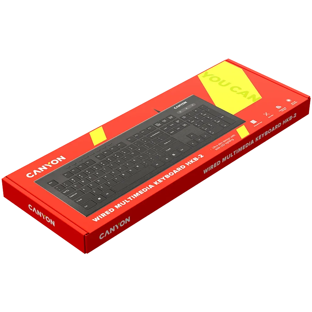 Ультратонкая клавиатура с декоративной LED-подсветкой HKB-2 - Photo 2