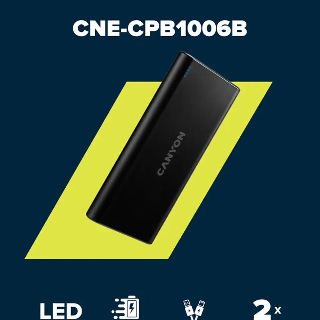 Power bank Micro-USB/USB-C 10000 mAh PB-106 - Photo 5