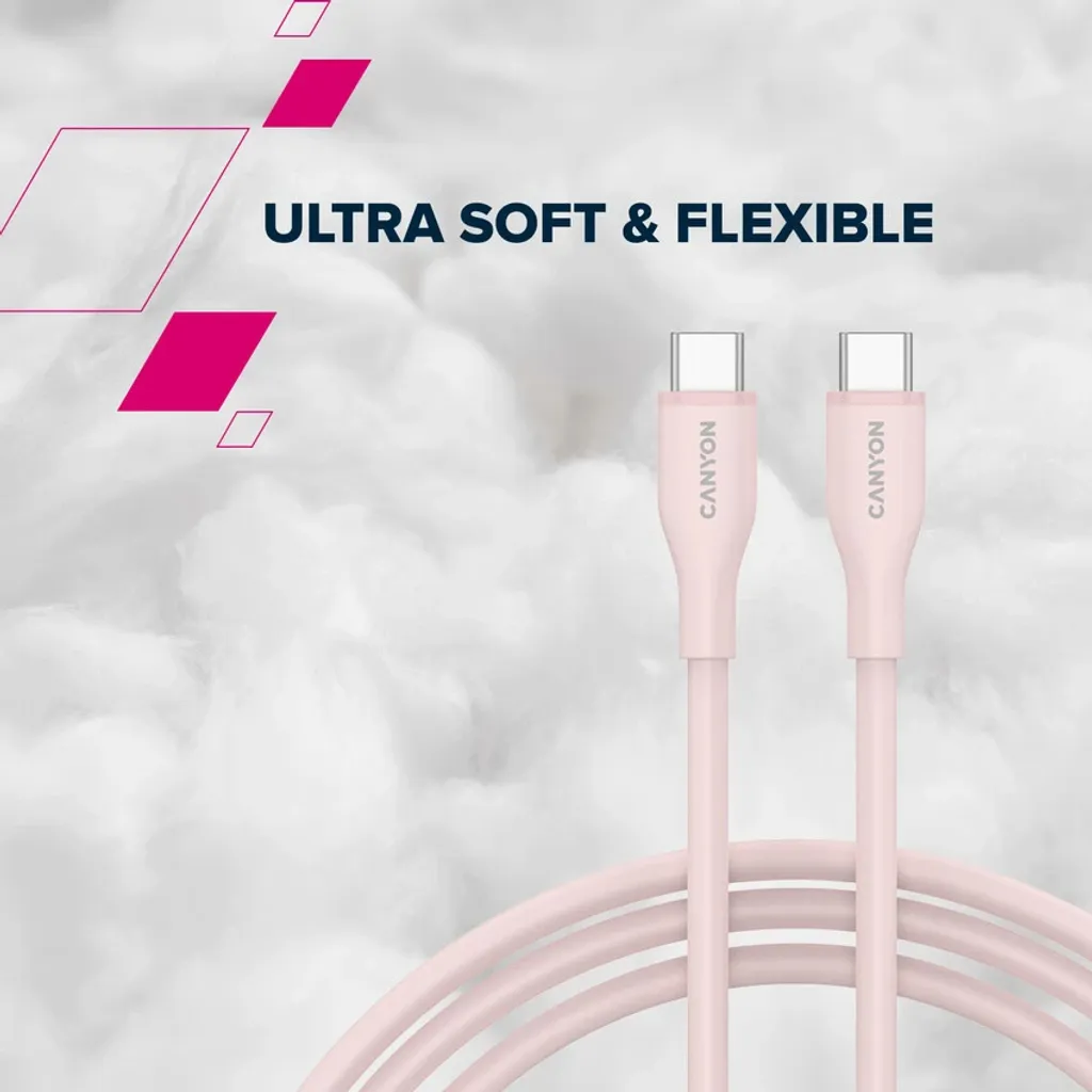 USB-C - USB-C Cable CC60SC10 (Silicone, USB 2.0, 1m) - Photo 7