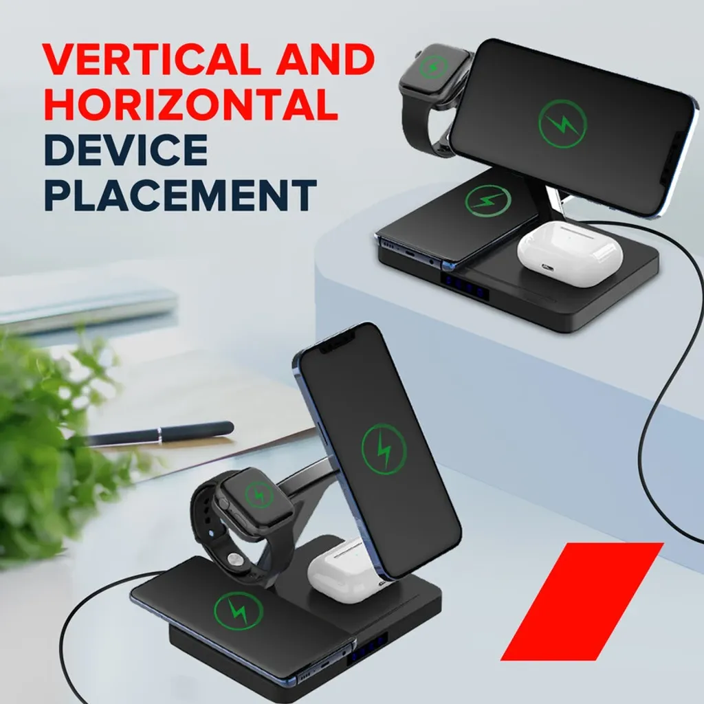 Bezdrátová nabíjecí stanice 4 v 1 WS-404 - Photo 6