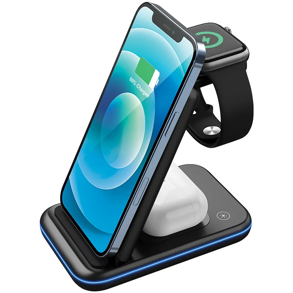 3-в-1 Беспроводная зарядная станция WCS-304 - Photo 8