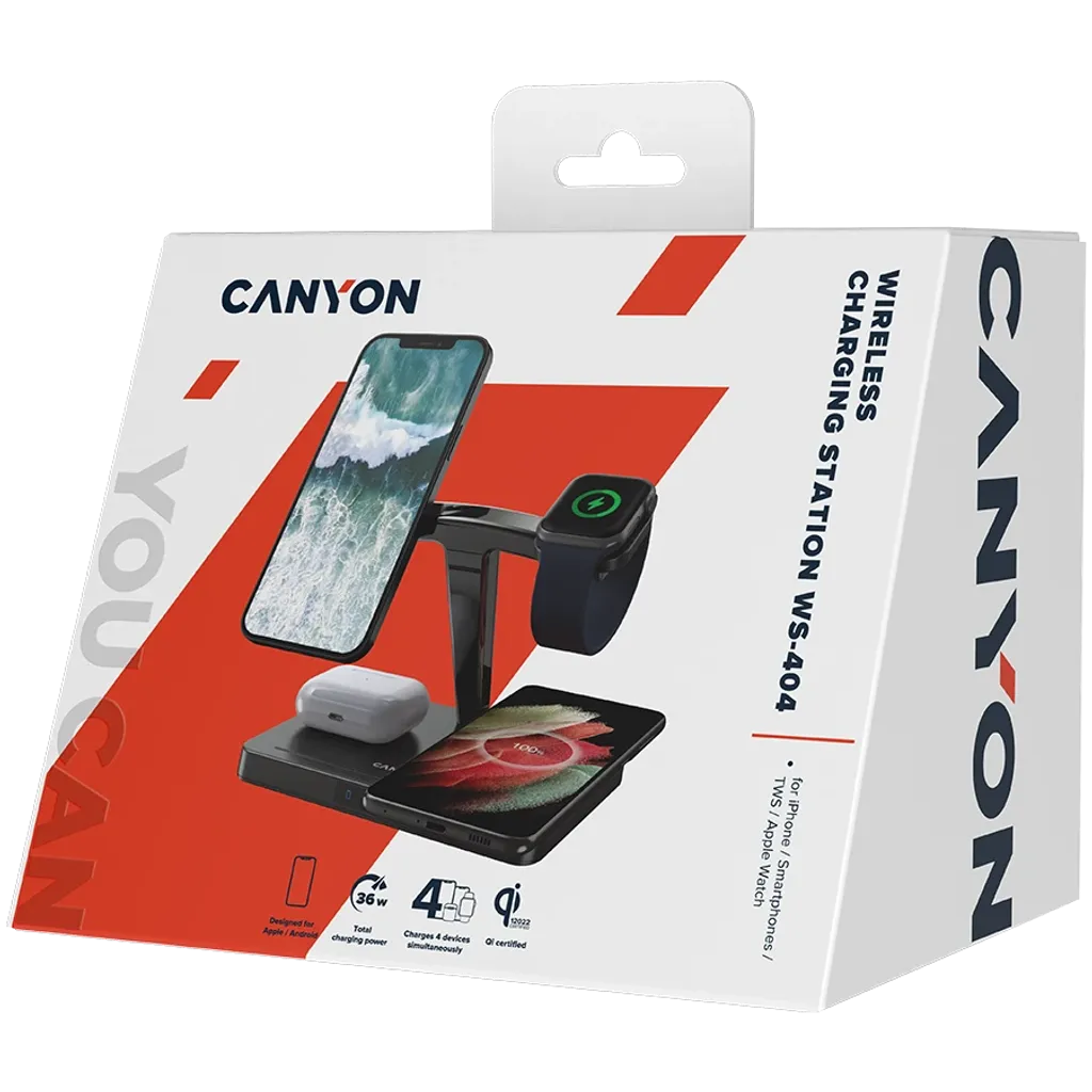 Беспроводная зарядная станция 4-в-1 WS-404 - Photo 3