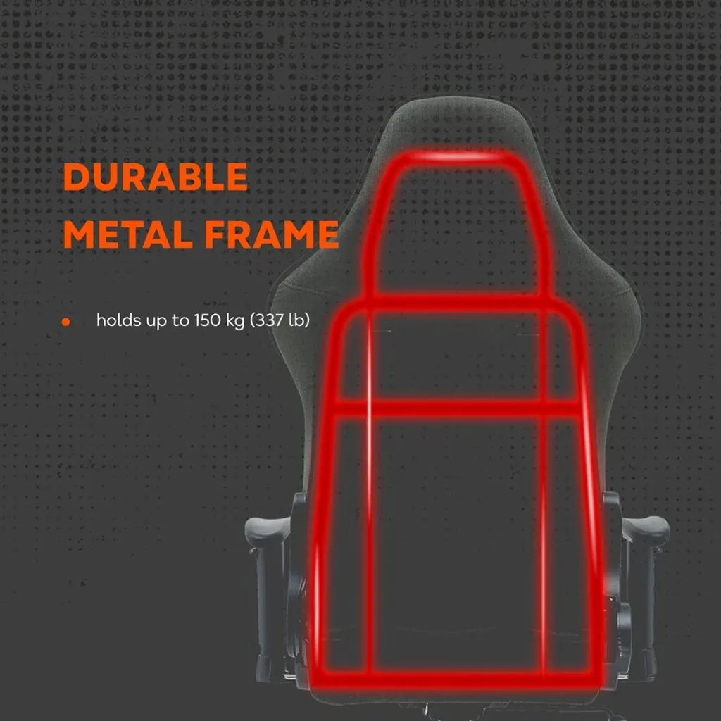 Fabric Gaming Chair Crest FCH01 - Photo 9