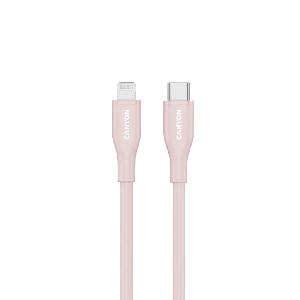USB-C to Lightning Cable (Silicone, USB 2.0, 1m) - Photo 2