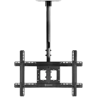 ONKRON Ceiling TV Mount Bracket Height Adjustable for 32 to 80 Inch LED LCD TVs, Black