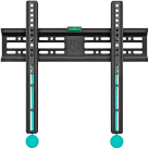 ONKRON Fixed TV Wall Mount for 32 to 65-inch Flat Panel TVs Digital Panels 50 kg, Black
