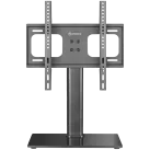 ONKRON Universal Height Adjustable Table Top TV Stand for 26 to 55-inch Flat Panel TVs Digital Panels 30 kg, Black