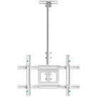 ONKRON Ceiling TV Mount Bracket Height Adjustable for 32 to 80 Inch LED LCD TVs, White