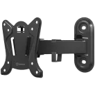 ONKRON Full Motion Roto TV Wall Mount for 10 to 35-inch Flat Panel TVs Digital Panels 20 kg, Black