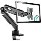 ONKRON Monitor Arm Desktop Mount for 13” to 34-Inch LCD LED Screens up to 10 Kg, Black
