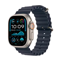 Apple Watch Ultra 2 2024,  Navy Ocean Band, 49mm, Natural Titanium
