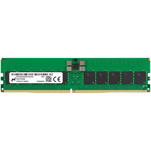 Micron DDR5 RDIMM 32GB 2Rx8 4800 CL40 (16Gbit) (Single Pack)
