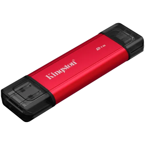 Kingston 2TB Dual USB-A/C Portable SSD, Up to 1050MB/s USB 3.2 Gen 2