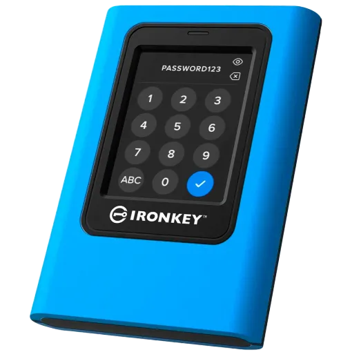 Kingston SSD 3840GB IronKey Vault Privacy 80 XTS-AES 256-bit Encrypted External SSD