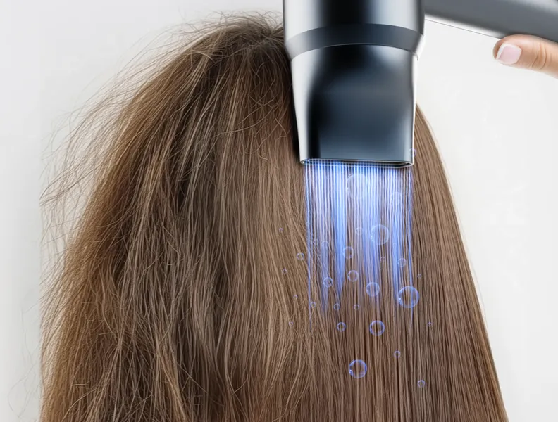 Csökkenti a göndörödést és fokozza a fényt: ionos technológia