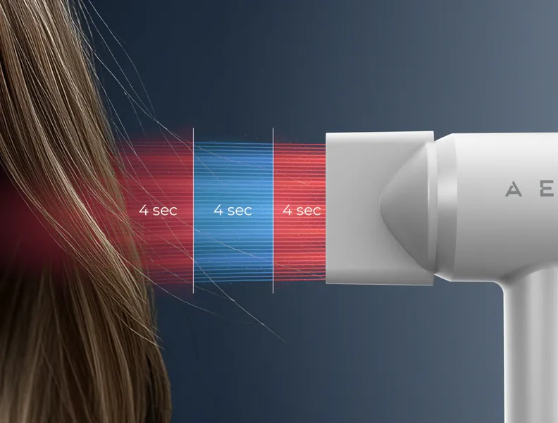 Τεχνολογία DynamicHeat: τέλειο styling & υγιή μαλλιά