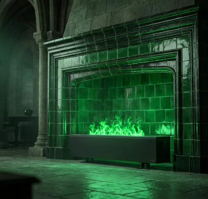 Turn a room into a movie space with REAL FIRE effect