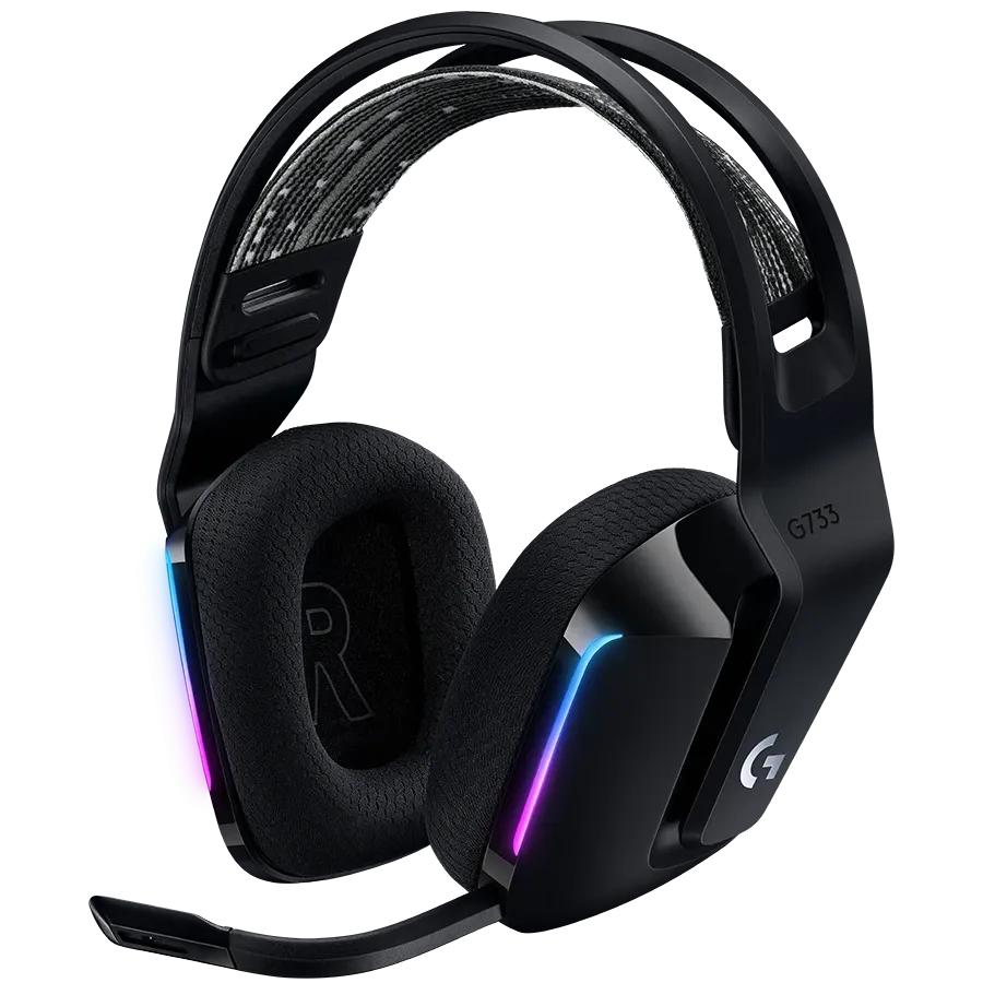 LOGITECH G733 Беспроводная игровая гарнитура, Чёрный – photo 1
