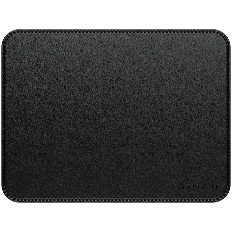 SATECHI Vegan-Leather Premium Mouse Pad, Black – photo 1
