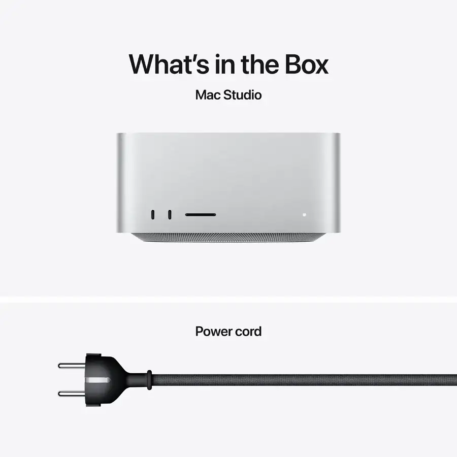 Mac Studio: Apple M4 Max chip with 14‑core CPU, 32‑core GPU, 36GB
