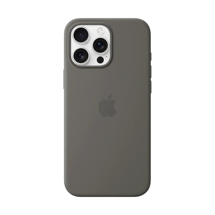 Apple силиконовый чехол с MagSafe Stone Gray для iPhone 16 Pro Max – photo