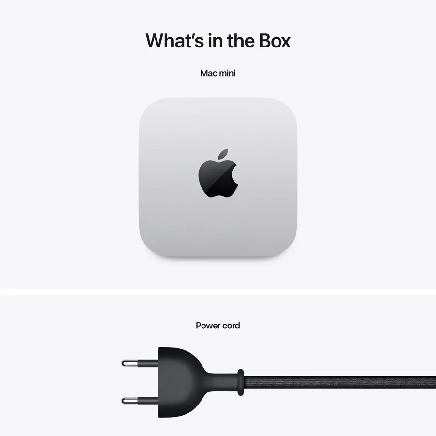 Mac mini: Apple M4 Pro chip with 12‑core CPU and 16‑core GPU, 24GB