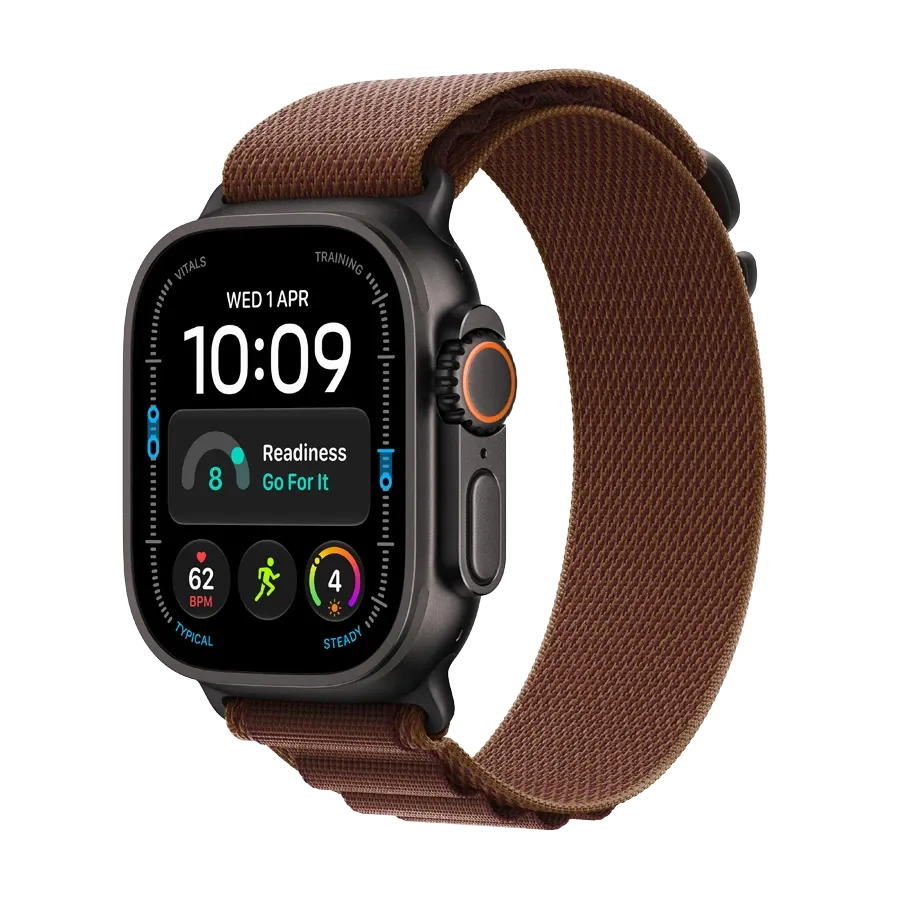 Apple Watch Ultra 4 GPS + Cellular,  Burgundy Alpine Loop, M, 49мм, Чёрный – photo 1