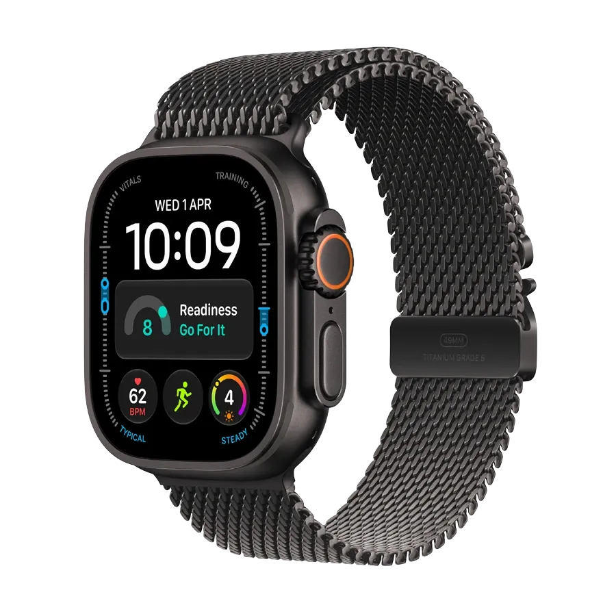 Apple Watch Ultra 4 GPS + Cellular, Black Titanium Milanese Loop, Large, 49mm, Black – photo 1