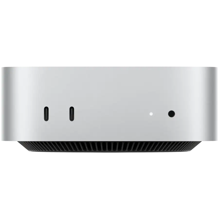 Mac mini: Apple M4 chip with 10‑core CPU and 10‑core GPU, 16GB
