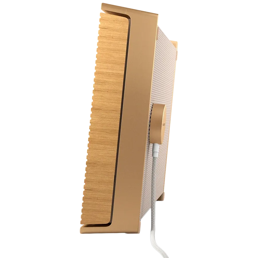 Beosound Level Speaker Gold Tone Alu (Cover Light Oak)