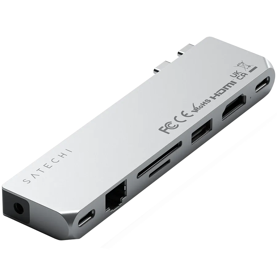 Хаб SATECHI USB-C Pro Max, Silver – photo