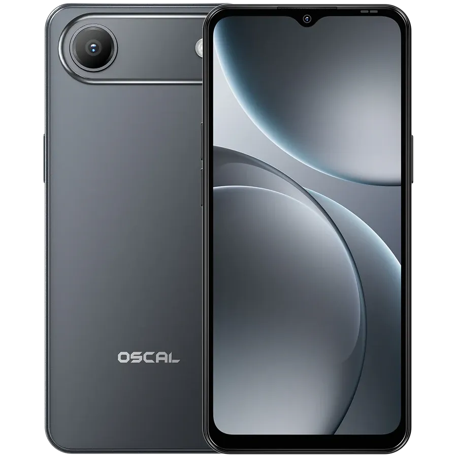 OSCAL Flat 3C smartphone in Midnight Black