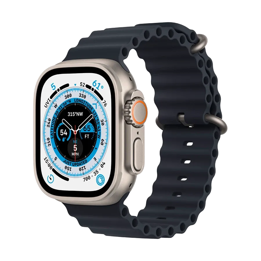 Apple Watch Ultra GPS + Cellular,  Midnight Ocean Band, 49мм, Natural – photo 1