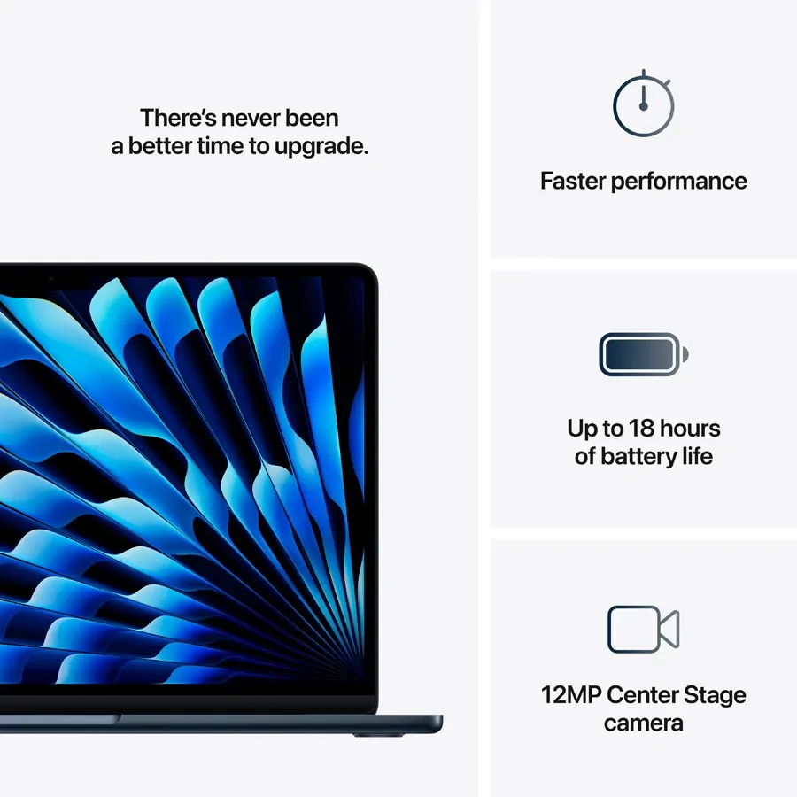 13-inch MacBook Air: Apple M4 chip with 10-core CPU and 10-core